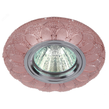 Светильник cо светодиодной подсветкой ЭРА DK LD5 PK/WH 50 Вт, точечный, цоколь GU5.3, тип лампы LED/КГМ, декоративный, цветовая температура - 4000 K, IP20, цвет свечения - белый, цвет светильника - розовый